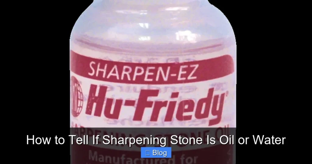 How to Tell If Sharpening Stone Is Oil or Water