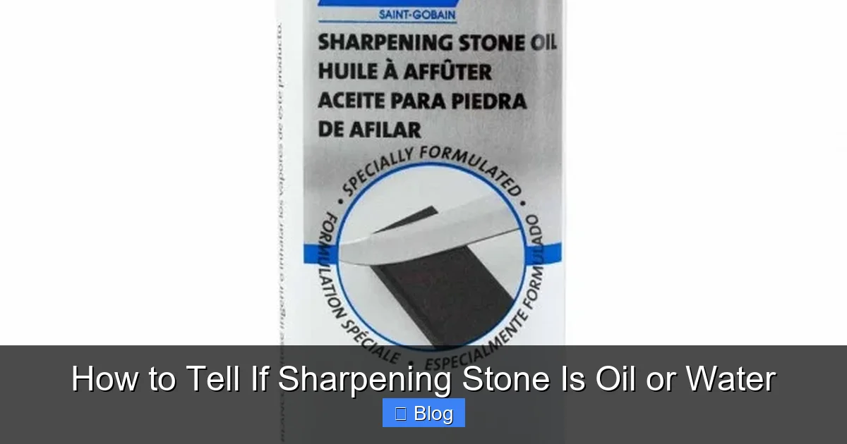 How to Tell If Sharpening Stone Is Oil or Water