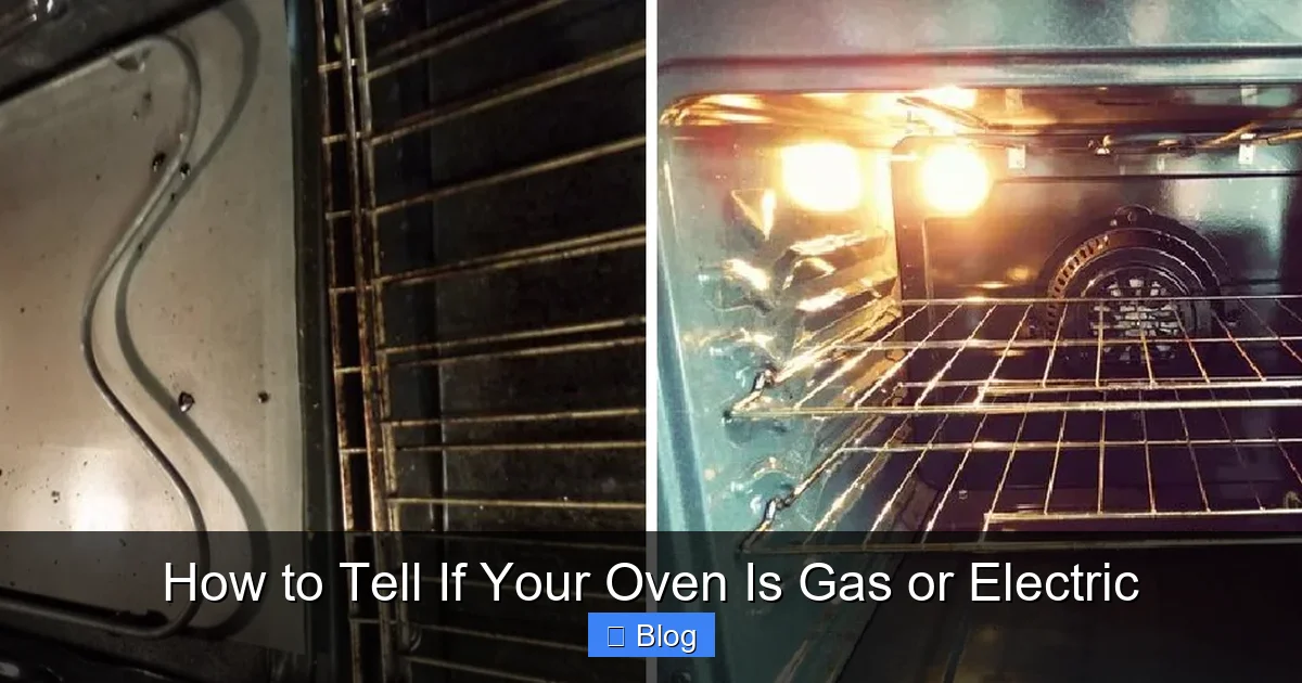 How to Tell If Your Oven Is Gas or Electric