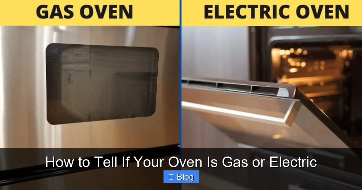 How to Tell If Your Oven Is Gas or Electric