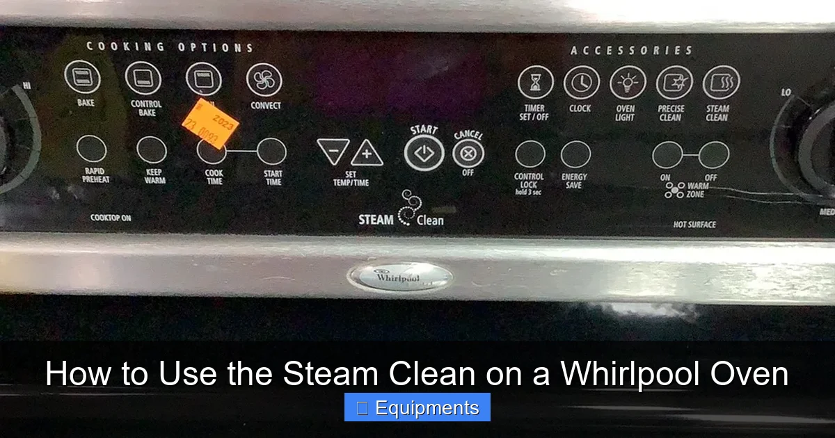 How to Use the Steam Clean on a Whirlpool Oven