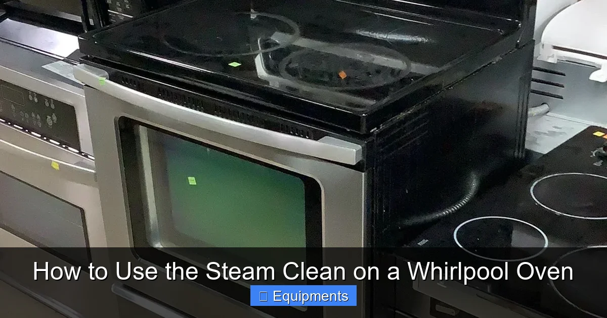 How to Use the Steam Clean on a Whirlpool Oven