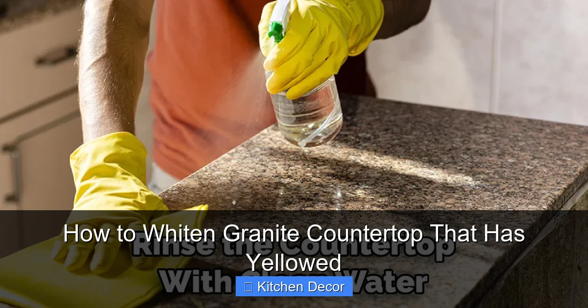 How to Whiten Granite Countertop That Has Yellowed