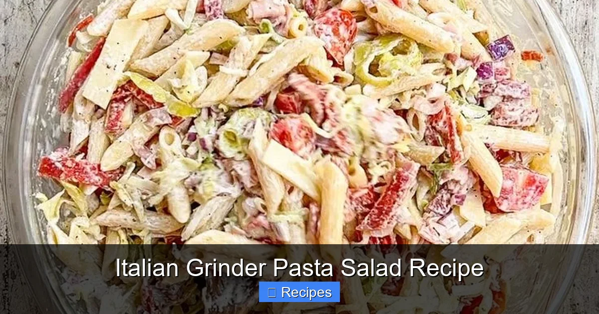 Italian Grinder Pasta Salad Recipe