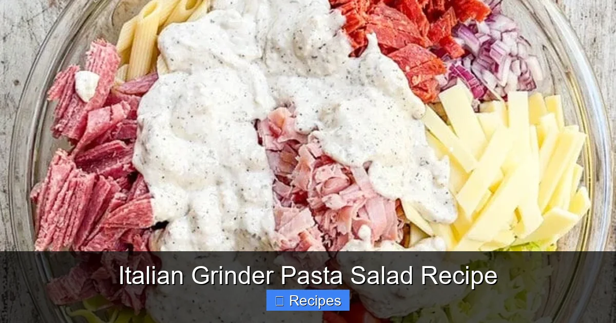Italian Grinder Pasta Salad Recipe