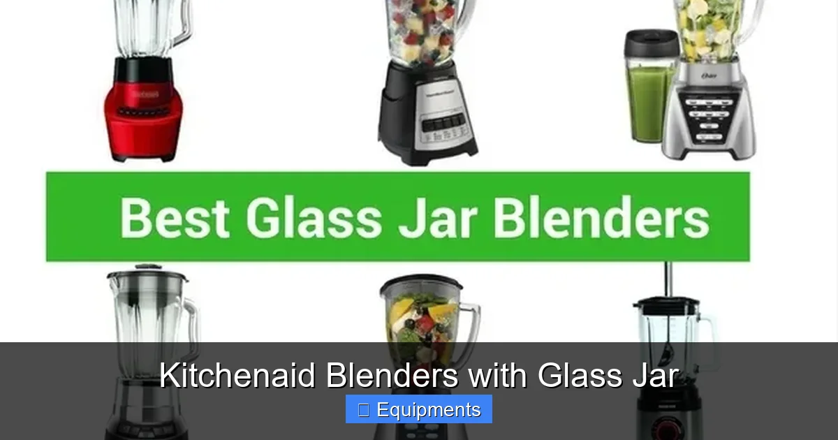 Kitchenaid Blenders with Glass Jar