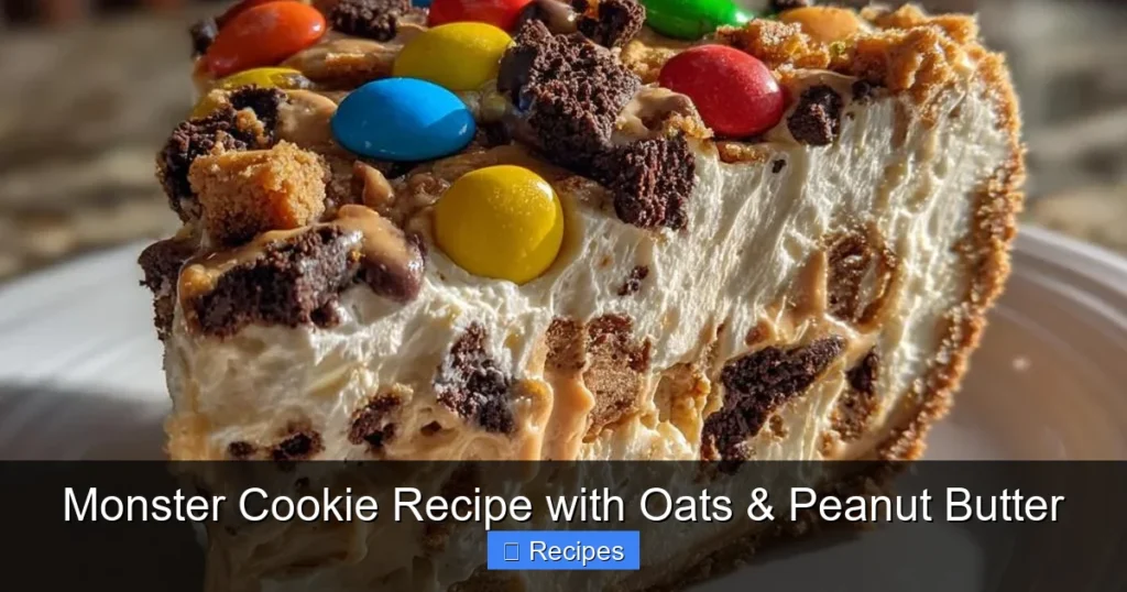 Monster Cookie Recipe with Oats & Peanut Butter