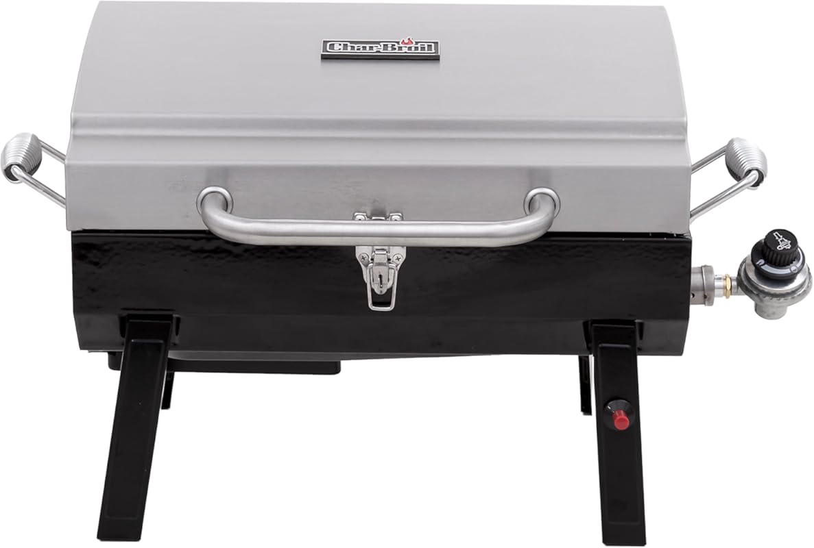 Charbroil 1-Burner Portable Gas Grill in Stainless Steel: Compact, Dur