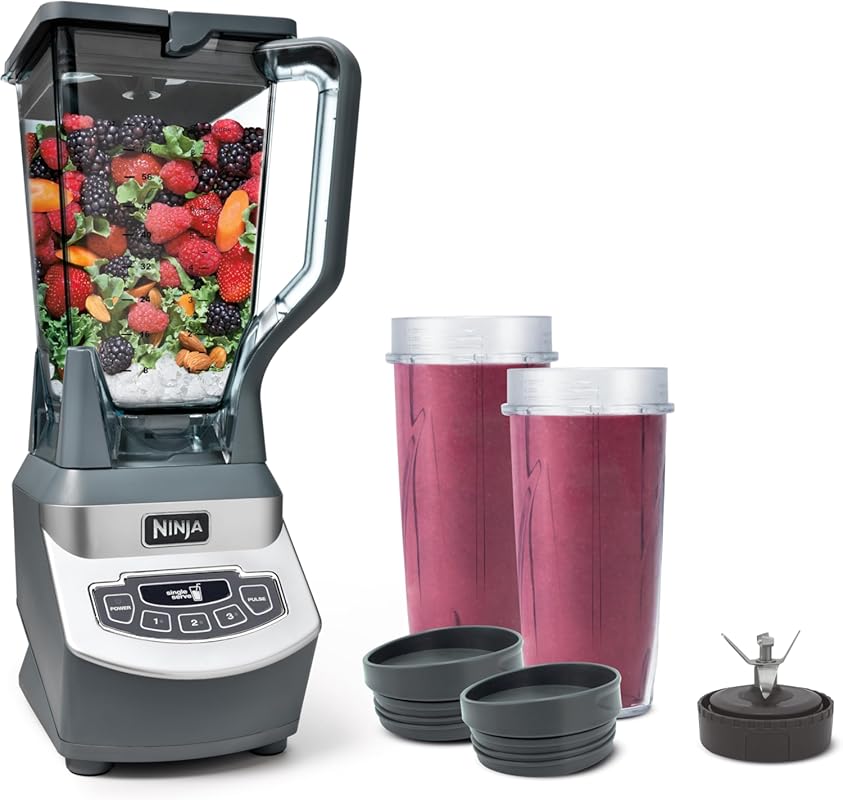Ninja BL660 Professional Compact Blender with 1100W Power, 3 Functions
