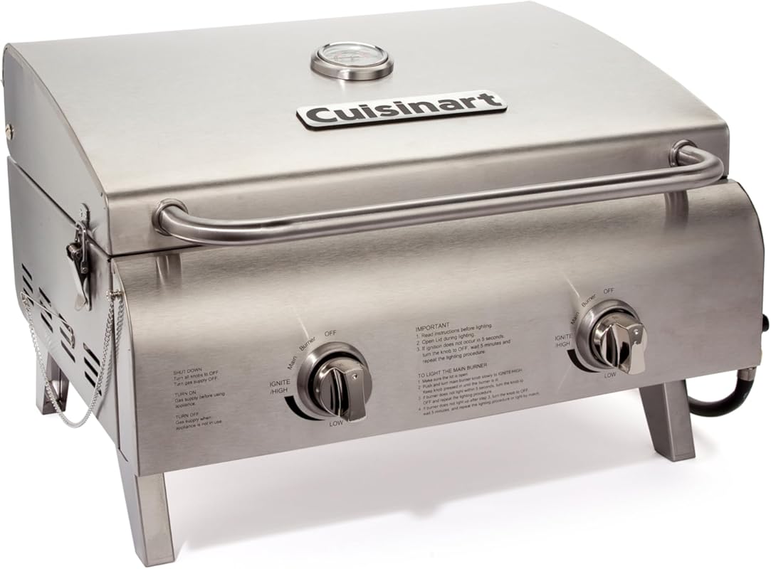 Cuisinart Chef's Style Portable Propane Grill: 20,000 BTU 2-Burner Sta
