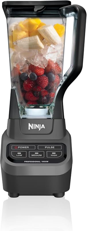 Ninja BL610 Professional Blender, 1000W Total Crushing Smoothies, Ice 