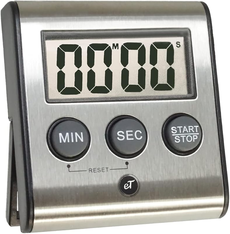 eTradewinds eT-23 Digital Kitchen Timer - Loud Alarm, Large Display, M