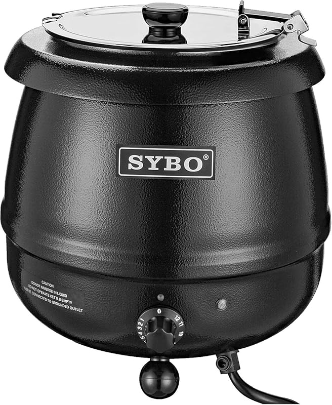 SYBO SB-6000 Commercial Soup Kettle with Hinged Lid, Detachable Stainl