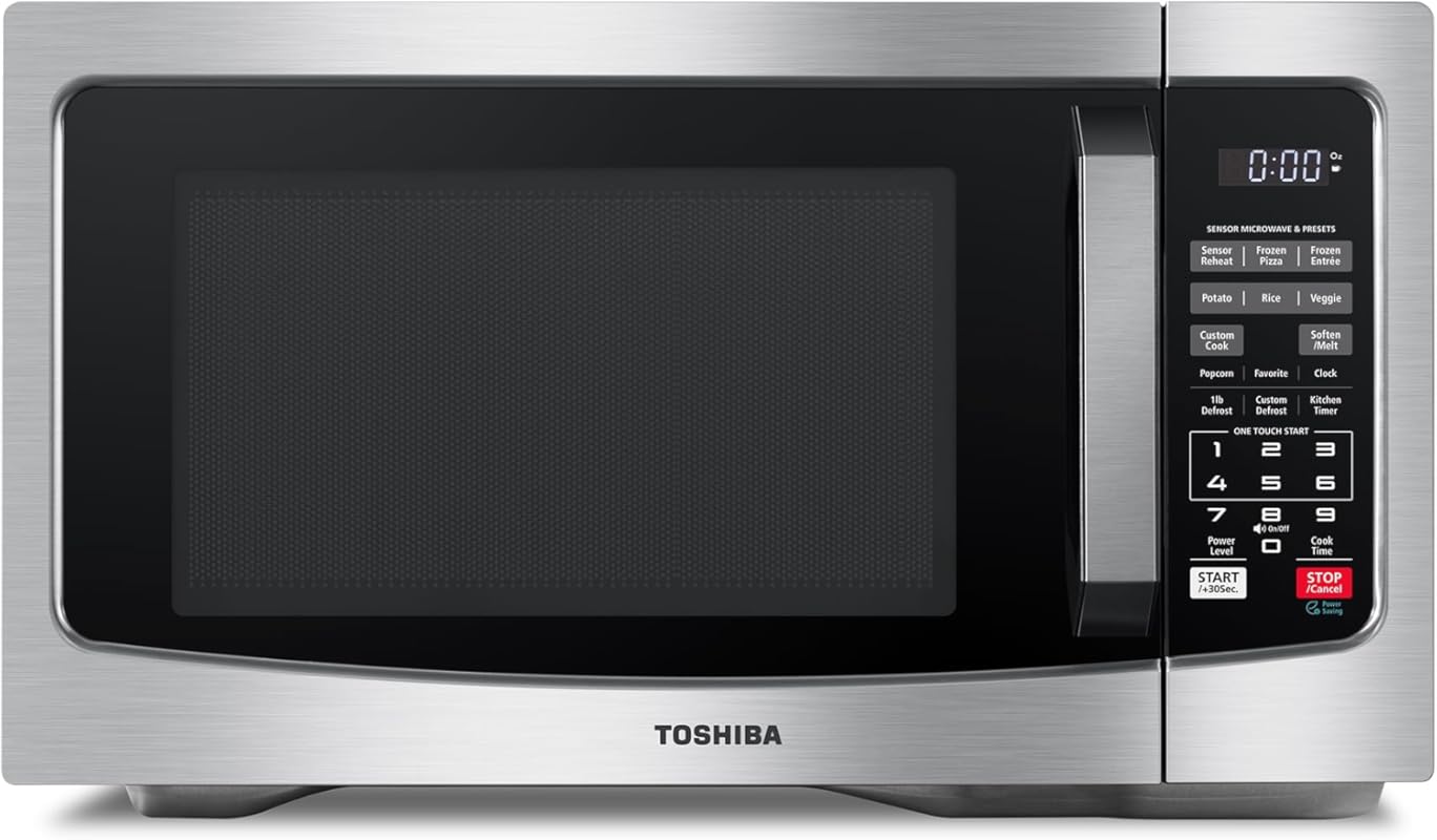 Toshiba Countertop Microwave Oven with Smart Humidity Sensor, 12 Auto 