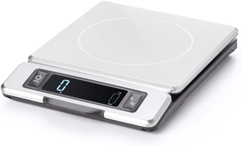 OXO Good Grips 11lb Stainless Steel Kitchen Scale with Pull-Out Displa