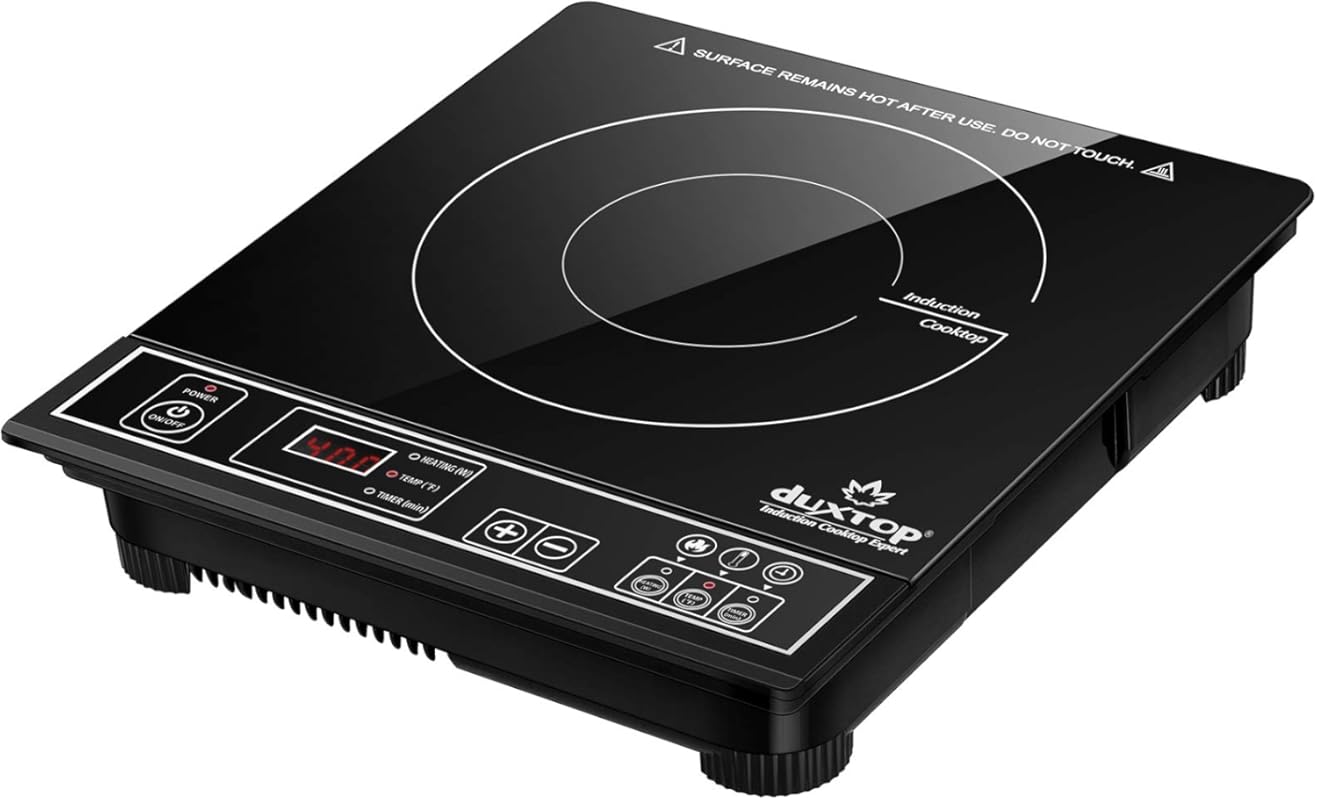 Duxtop 1800W Portable Induction Cooktop Countertop Burner, Silver 8120