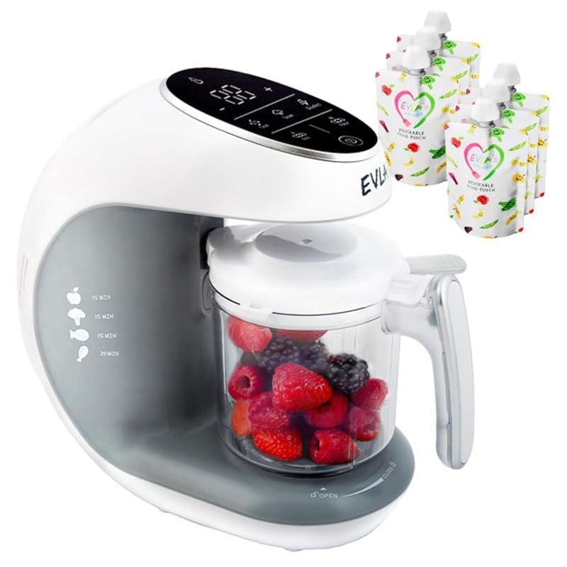 EVLA'S Baby Food Maker: Steamer, Blender, Processor for Healthy Baby F