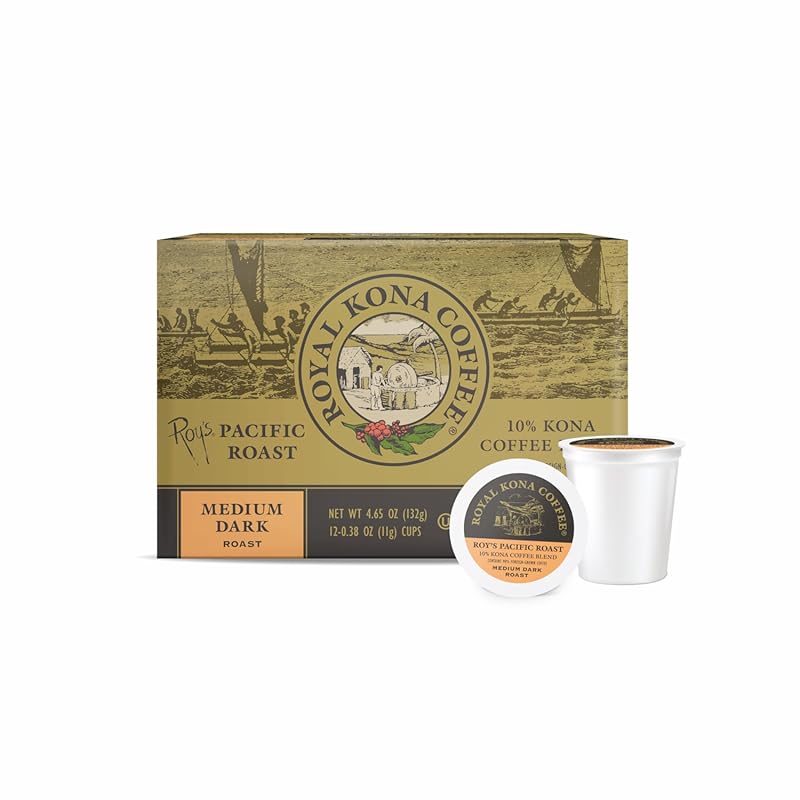 Royal Kona Roy's Pacific Coast 10% Kona Coffee Blend Medium-Dark Roast