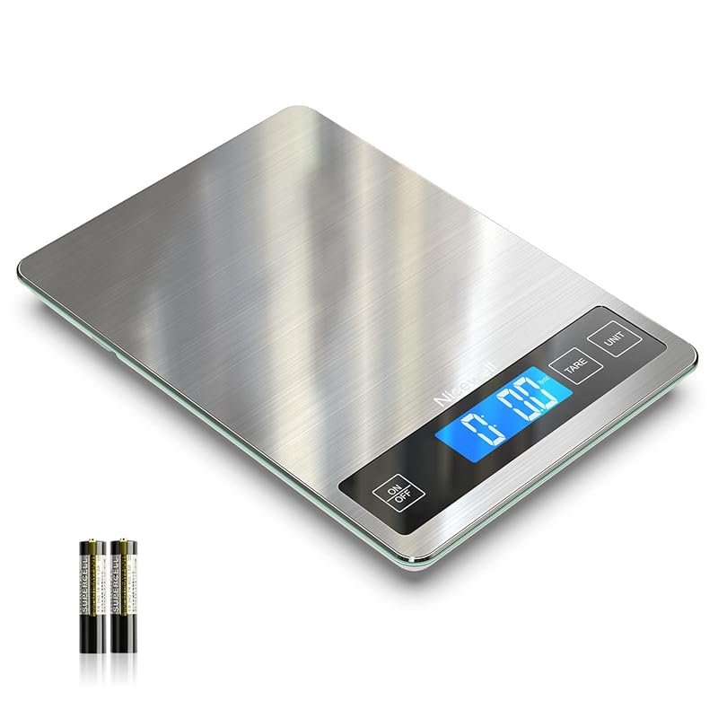 Nicewell 22lb Digital Food Scale for Cooking Baking with Precise 1g/0.