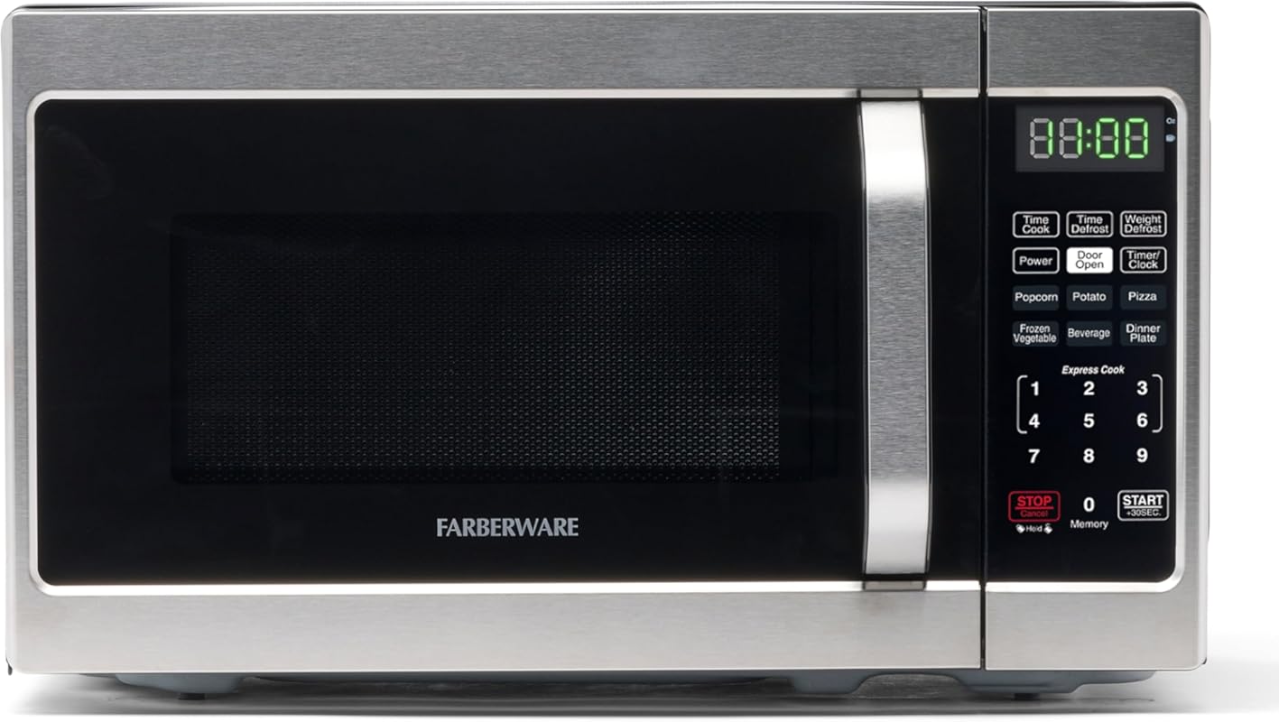 Farberware Countertop Microwave Oven with 700 Watts, Auto Cook Setting