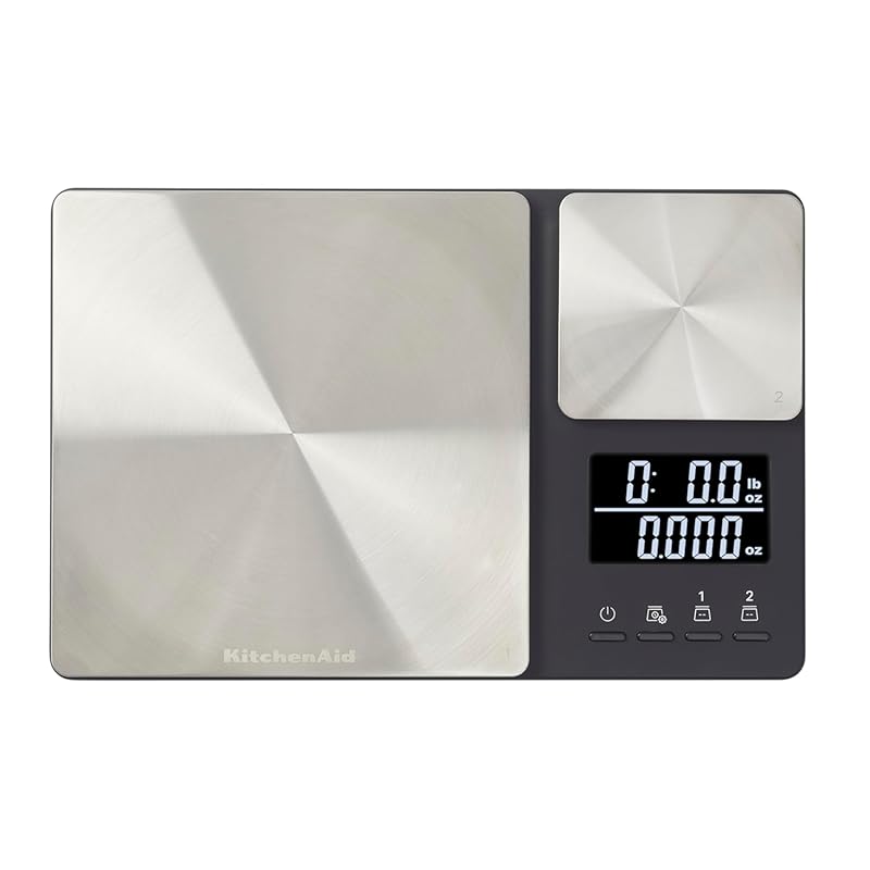 KitchenAid KQ909 Dual Platform Digital Kitchen Food Scale with 11lb 16