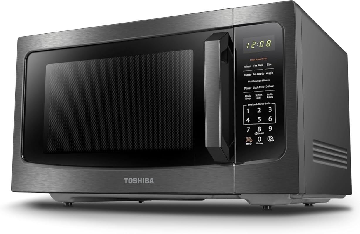 TOSHIBA Countertop Microwave: Smart Sensor, 13.6-inch Position Memory