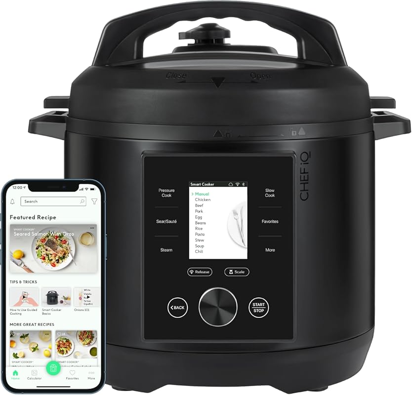 CHEF iQ Smart Pressure Cooker: WiFi & Built-in Scale, 10-in-1 Multicoo