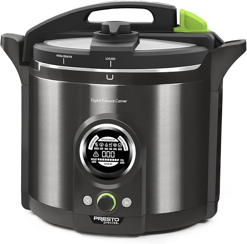 Presto 02144 12-Quart Digital Pressure Canner with Digital Display, Wa