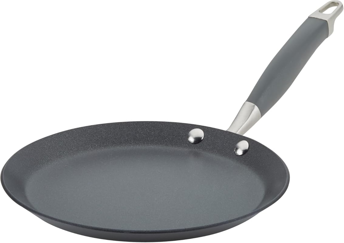 Anolon Advanced Home Hard Anodized Nonstick Crepe Pan 9.5 Inch, Moonst