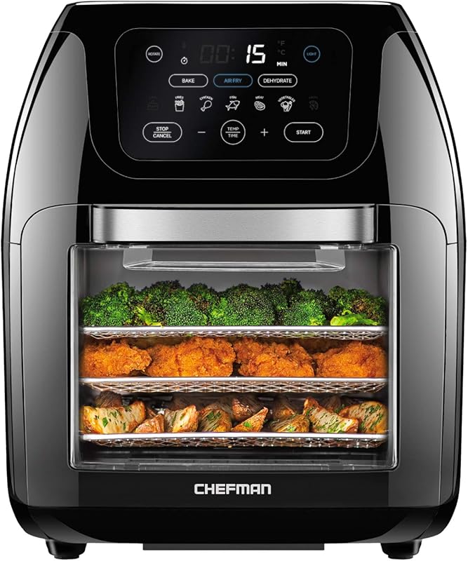 CHEFMAN Multifunctional Digital Air Fryer+ with Rotisserie, Dehydrator