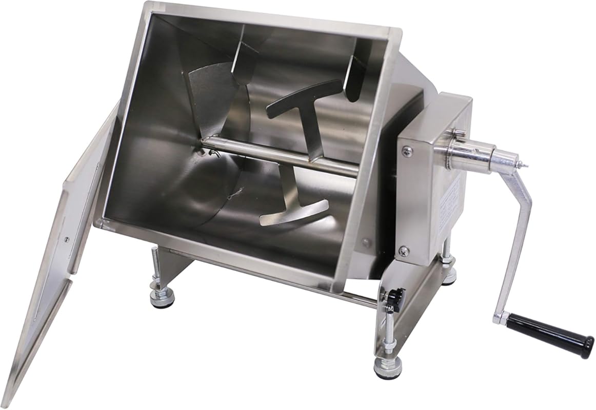 16.5-Pound/10-Liter Capacity Stainless Steel Tilt Tank Manual Meat Mix