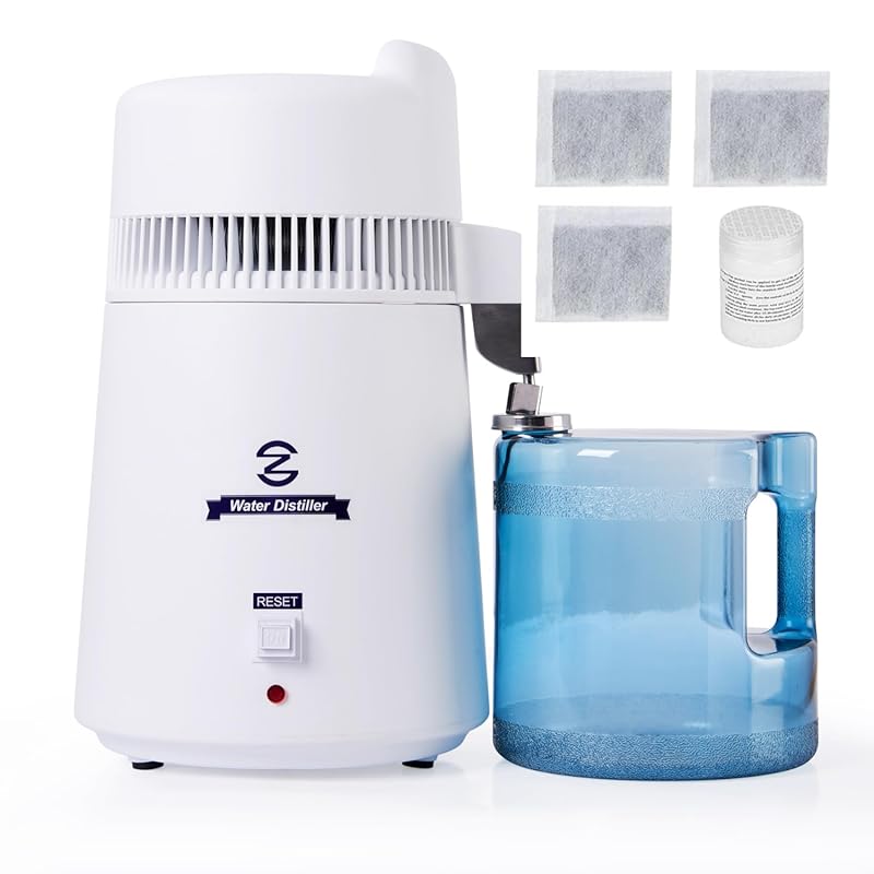 CO-Z 6L/1.6 Gallon Large Countertop Water Distiller for Home, Produces