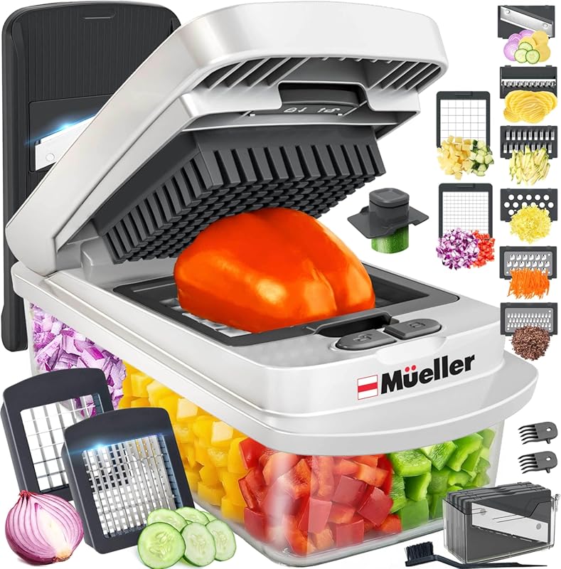 Mueller The Real Original Pro Chopper: 10-in-1 Vegetable Chopper and M