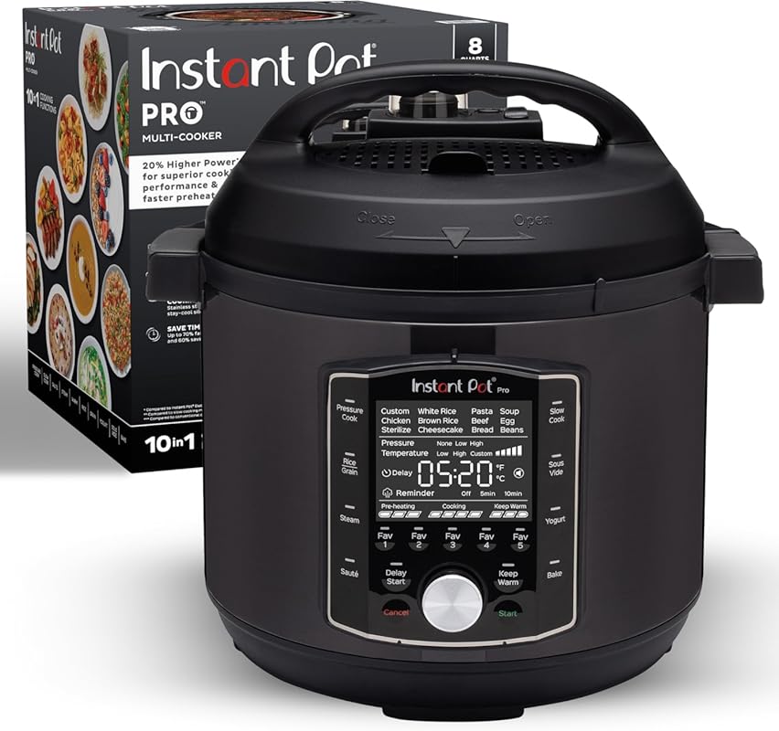 Instant Pot Pro 10-in-1 Pressure Cooker 8 Quart Stainless Steel Recipe