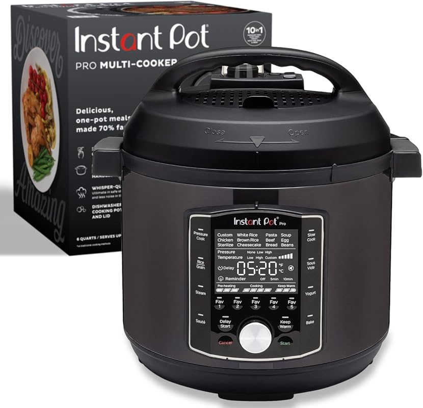 Instant Pot Pro 10-in-1 Pressure Cooker 6 Quart Stainless Steel Recipe