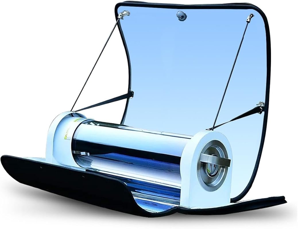 Solar Oven 4.5L Solar Cooker with Thermometer: Outdoor Camping Stove f