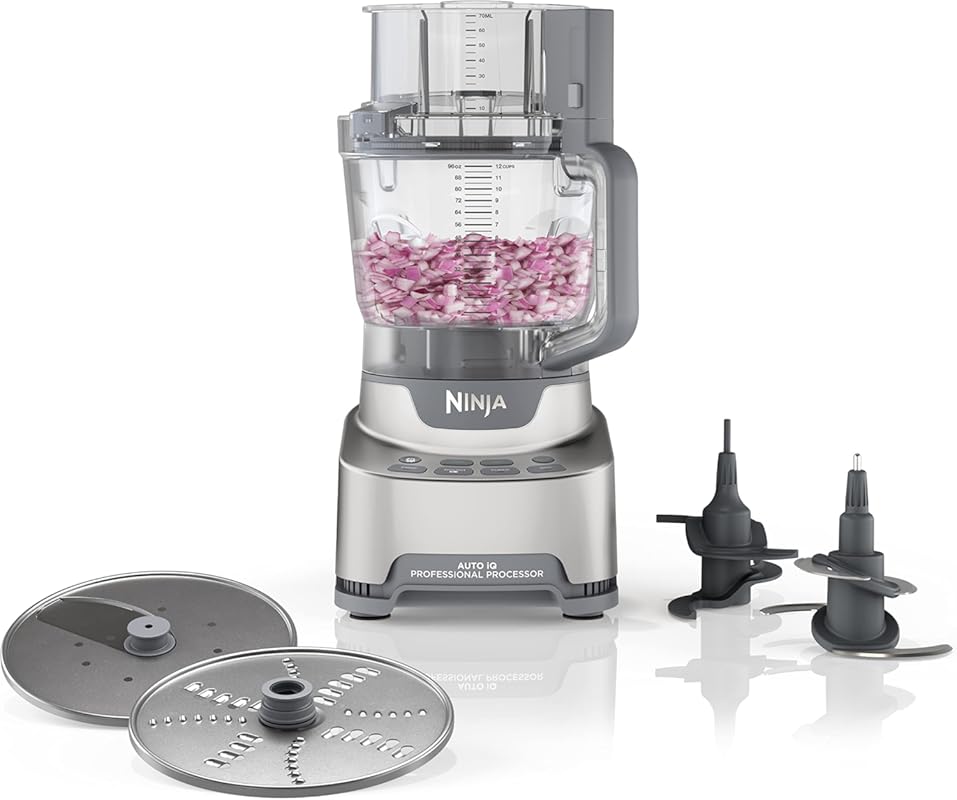 Ninja Professional XL Food Processor: 1200 Peak-Watts, 12-Cup Bowl, 4-