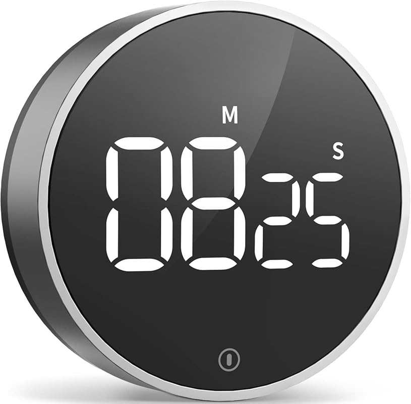 VOCOO Digital Kitchen Timer - Magnetic, Large LED Display, Adjustable