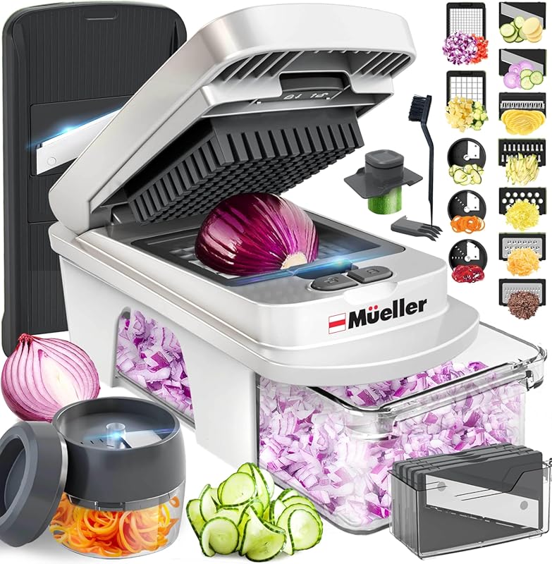 Mueller Pro-Series All-in-One: 12-Blade Mandoline Slicer and Food Chop