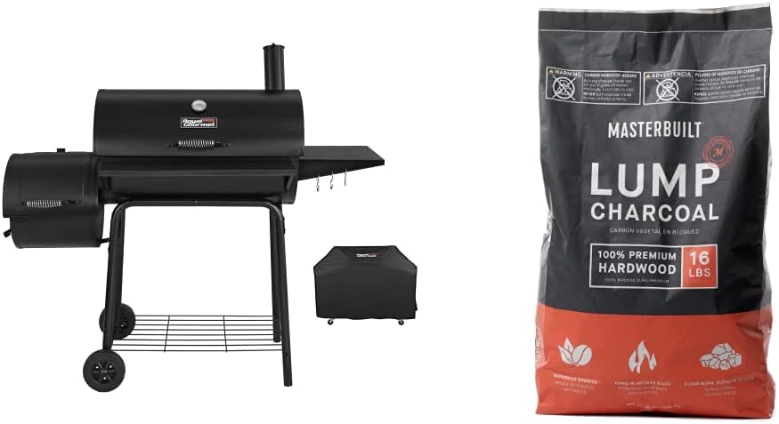 Royal Gourmet CC1830SC Charcoal Grill with Offset Smoker, Includes Mas