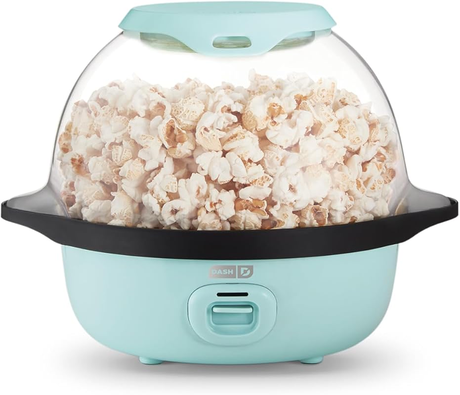 Dash SmartStore Stirring Hot Oil Popcorn Popper: Butter-Warming Tray, 