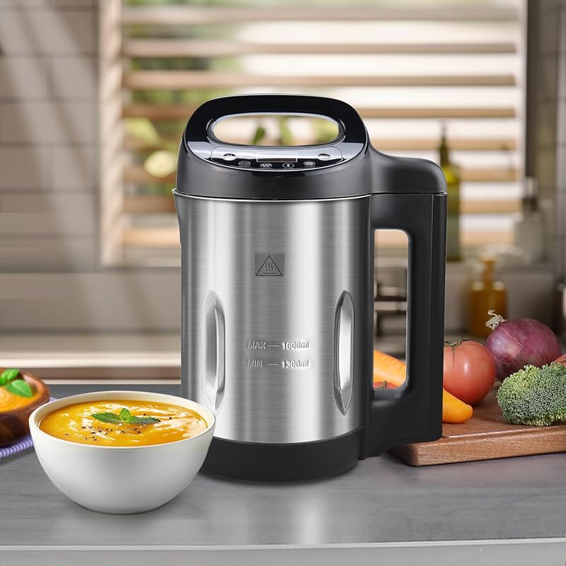 1.6L 4-in-1 Soup and Smoothie Maker with Smart Control Panel, Stainles