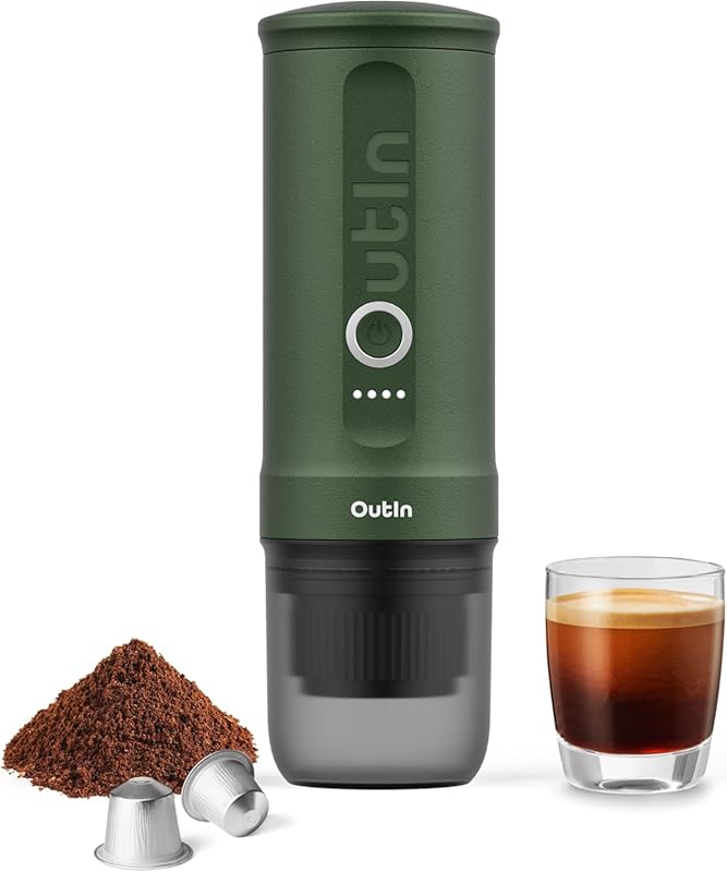 OutIn Nano Self-Heating Espresso USB-C for Travel Camping Car RV Hikin