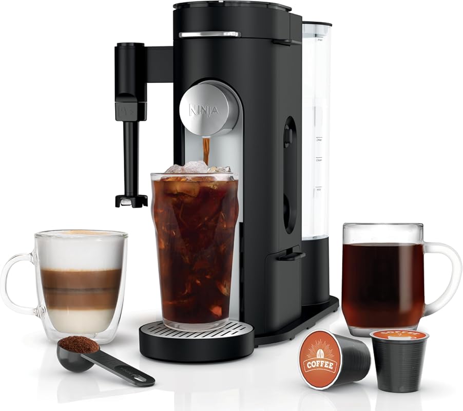 Ninja Single-Serve Coffee Maker for K-Cup Pods & Grounds, 4 Brew Optio