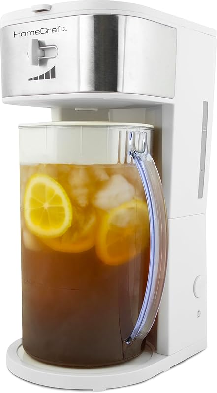 HomeCraft 3-Quart Café Iced Tea Coffee System: Stainless Steel, Streng