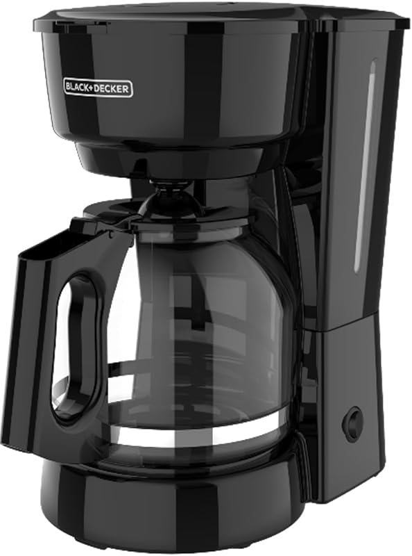 BLACK+DECKER 12-Cup Coffee Maker with Vortex Technology, Easy On/Off S