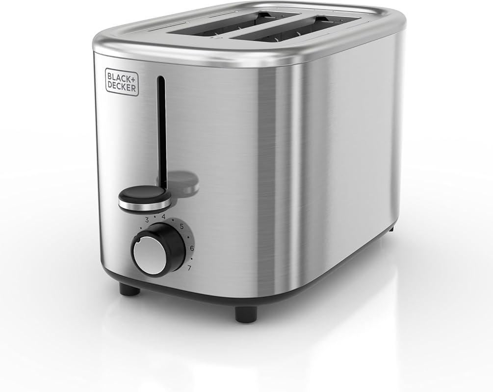 BLACK+DECKER 2-Slice Toaster with 7 Toast Shade Settings, Extra-Wide S