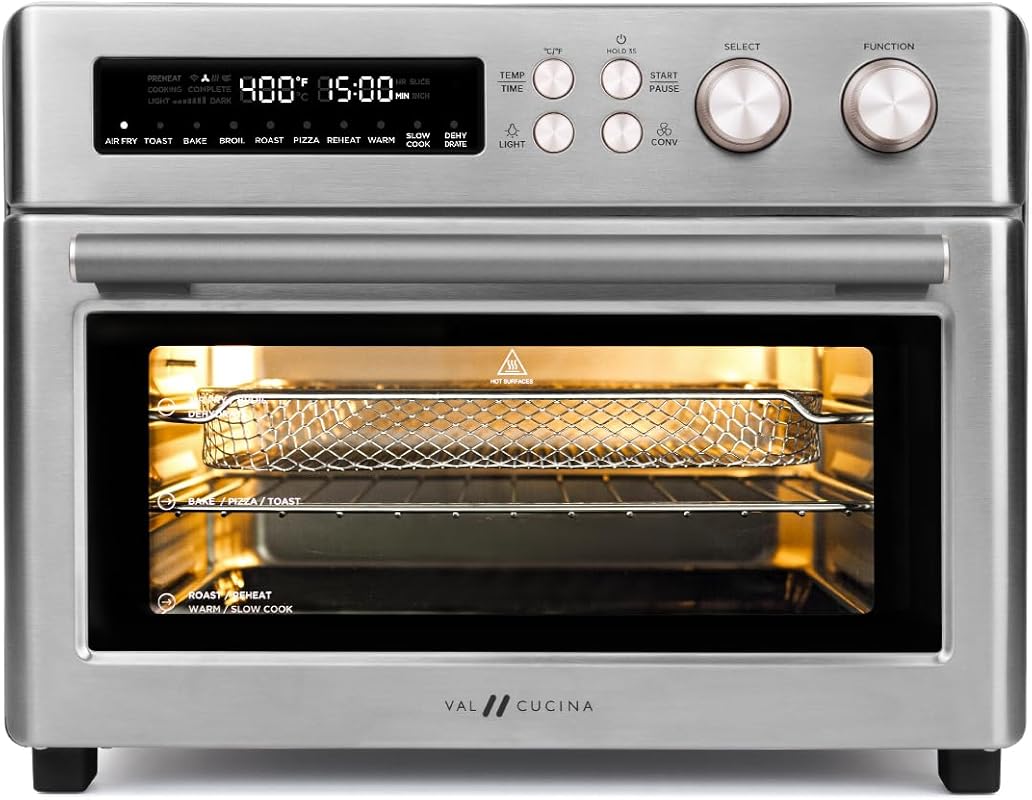 VAL CUCINA Infrared Air Fryer Toaster Oven, 10-in-1 Combo, Extra Large