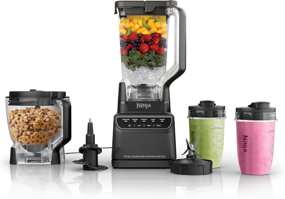 Ninja All-in-One Kitchen System: 1200 Watt with Full-Size Pitcher, 8-C