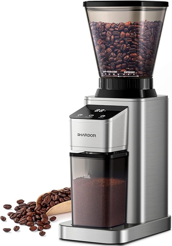 SHARDOR Professional Conical Burr Coffee Grinder with 48 Grind Setting